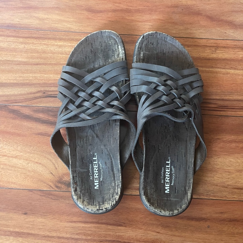 Merrell Women's Charcoal Slide Sandals 9